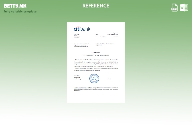 Референтен шаблон на Хонг Конг Ситибанк во модерен стил